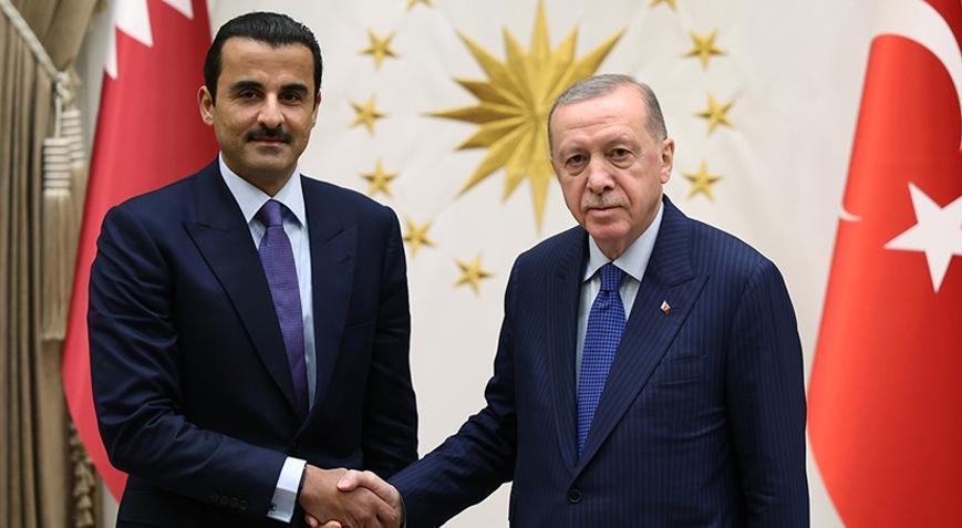 Cumhurbaşkanı Erdoğan ile Katar Emiri Al Sani telefonda görüştü