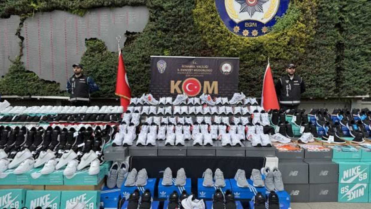 İstanbul'da 85 bin çift kaçak ayakkabı ele geçirildi